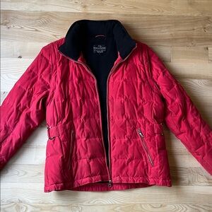 Horseware Ireland Red Fleece Jacket Convertible to Vest